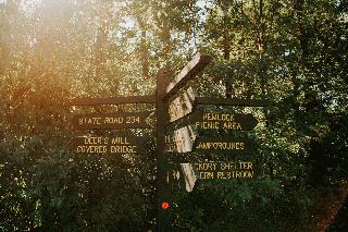 Park directional sign